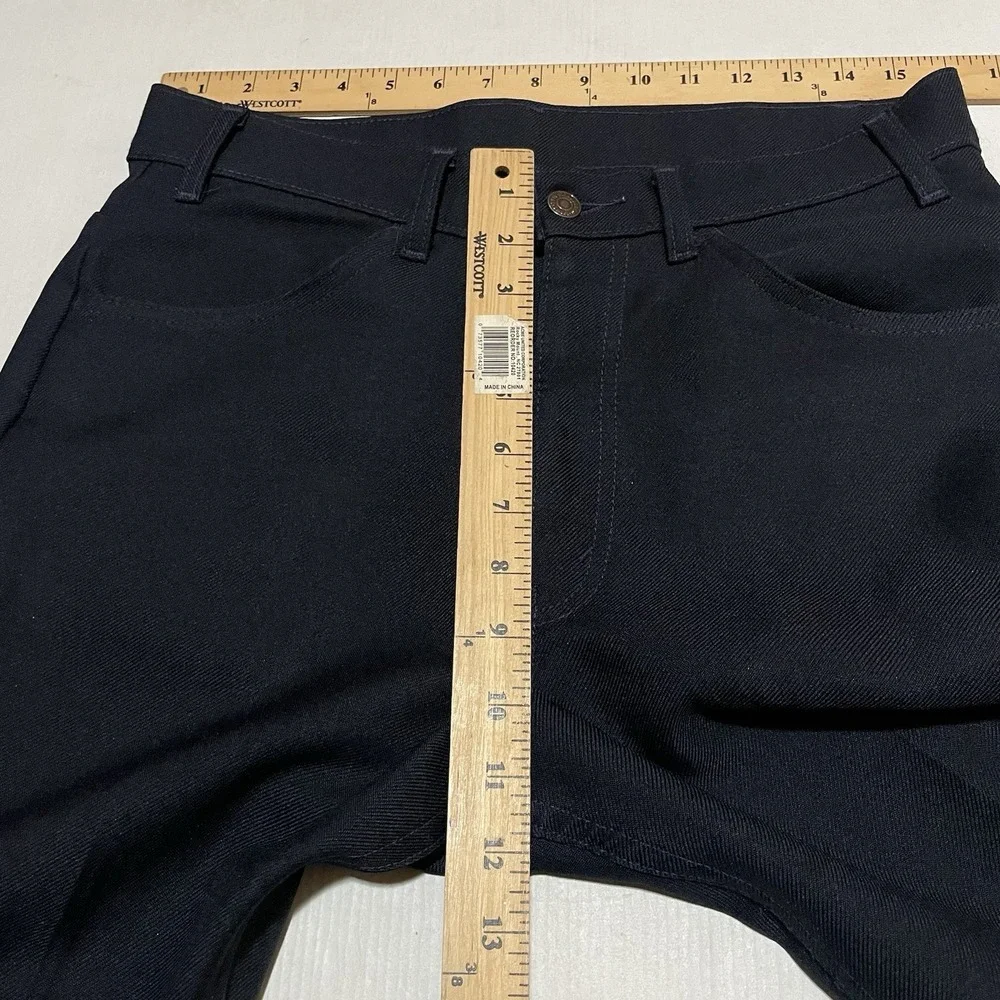 Vintage Levi's Mens Pants 33 X 26 Navy Blue Dacron Polyester Permanent Press